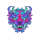Sticker Demonic Beast Color
