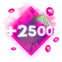 +2500 рублей на баланс