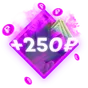 +250 рублей на баланс