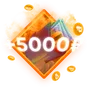 +5000 рублей на баланс