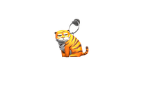 Charm Grumpy Tiger