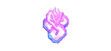 Sticker Neon Dragon