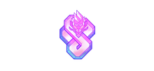 Sticker Neon Dragon Color