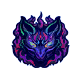 Sticker Shadow Kitsune Color