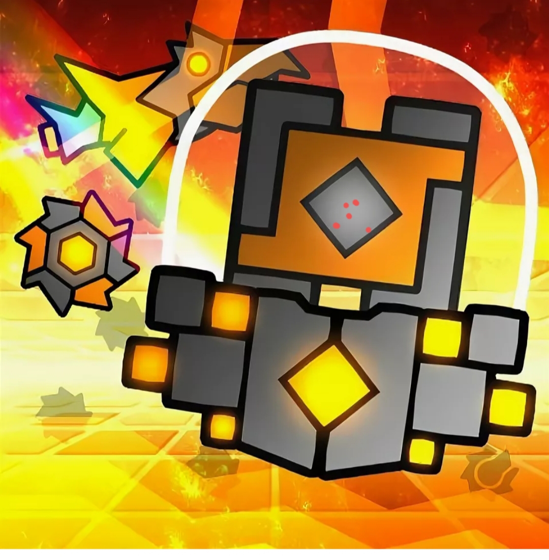 Куб из игры Geometry Dash