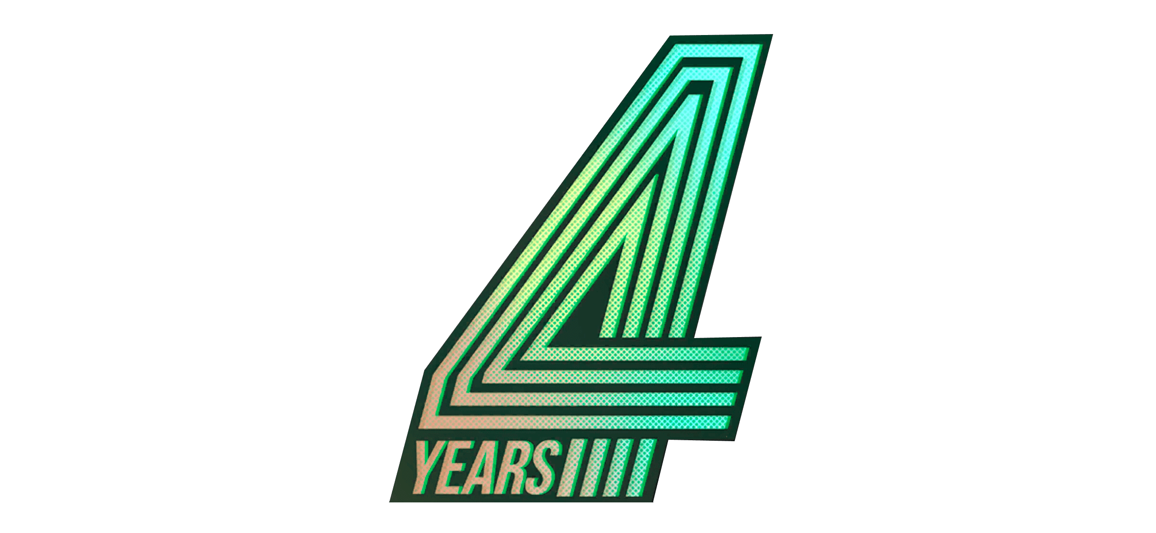 Sticker 4 Years Color