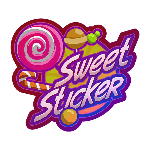 Sticker Candy Cane