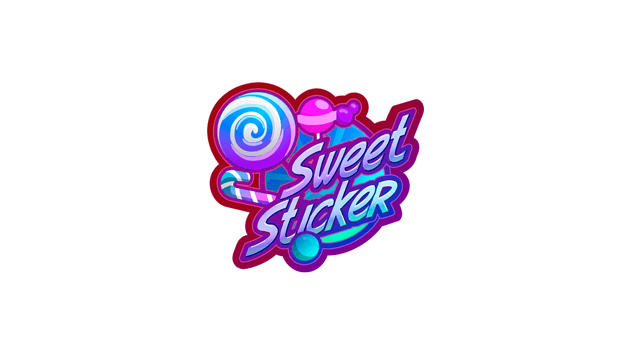 Sticker Candy Cane Color