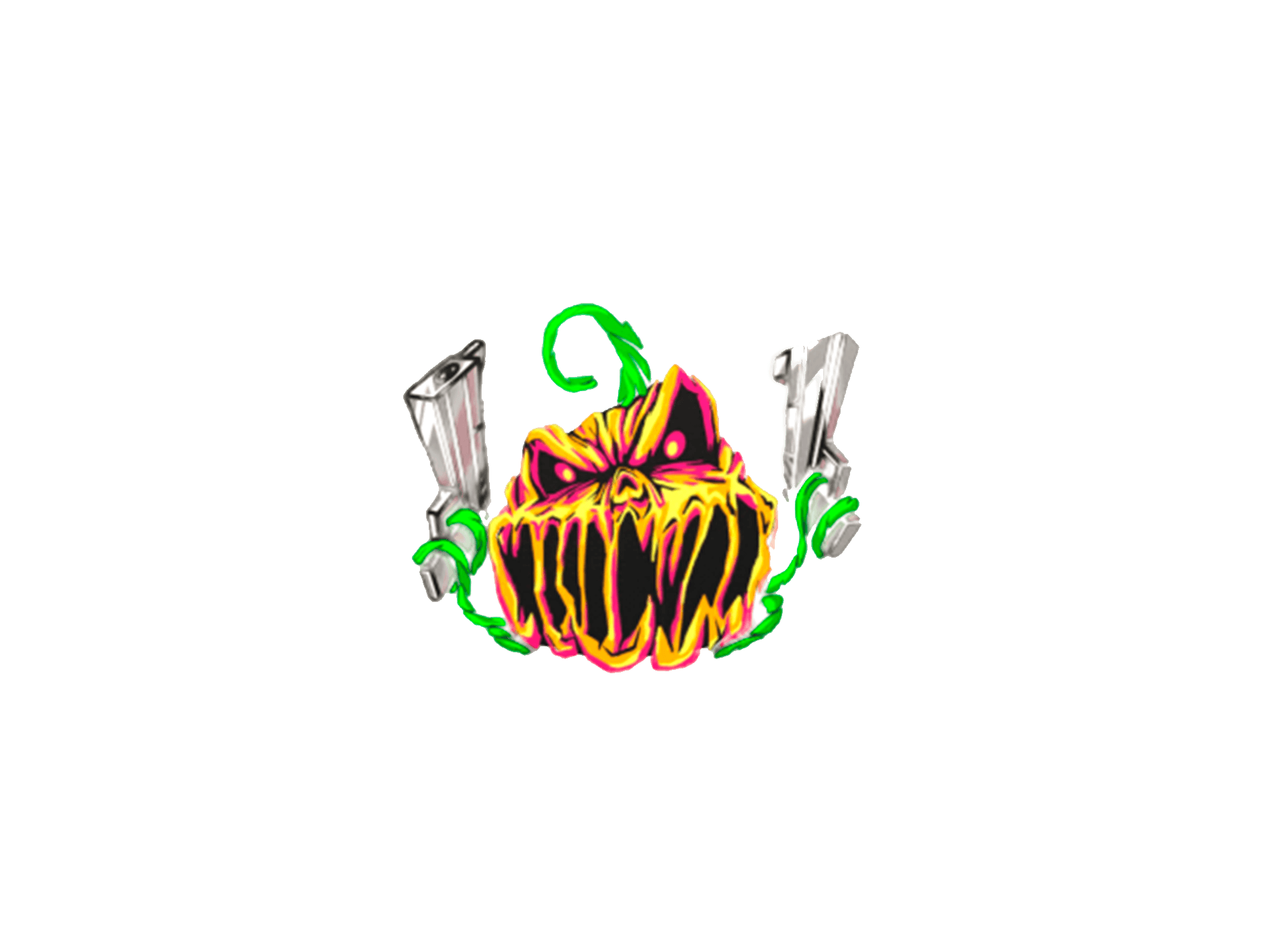 Sticker Gangsta Pumpkin