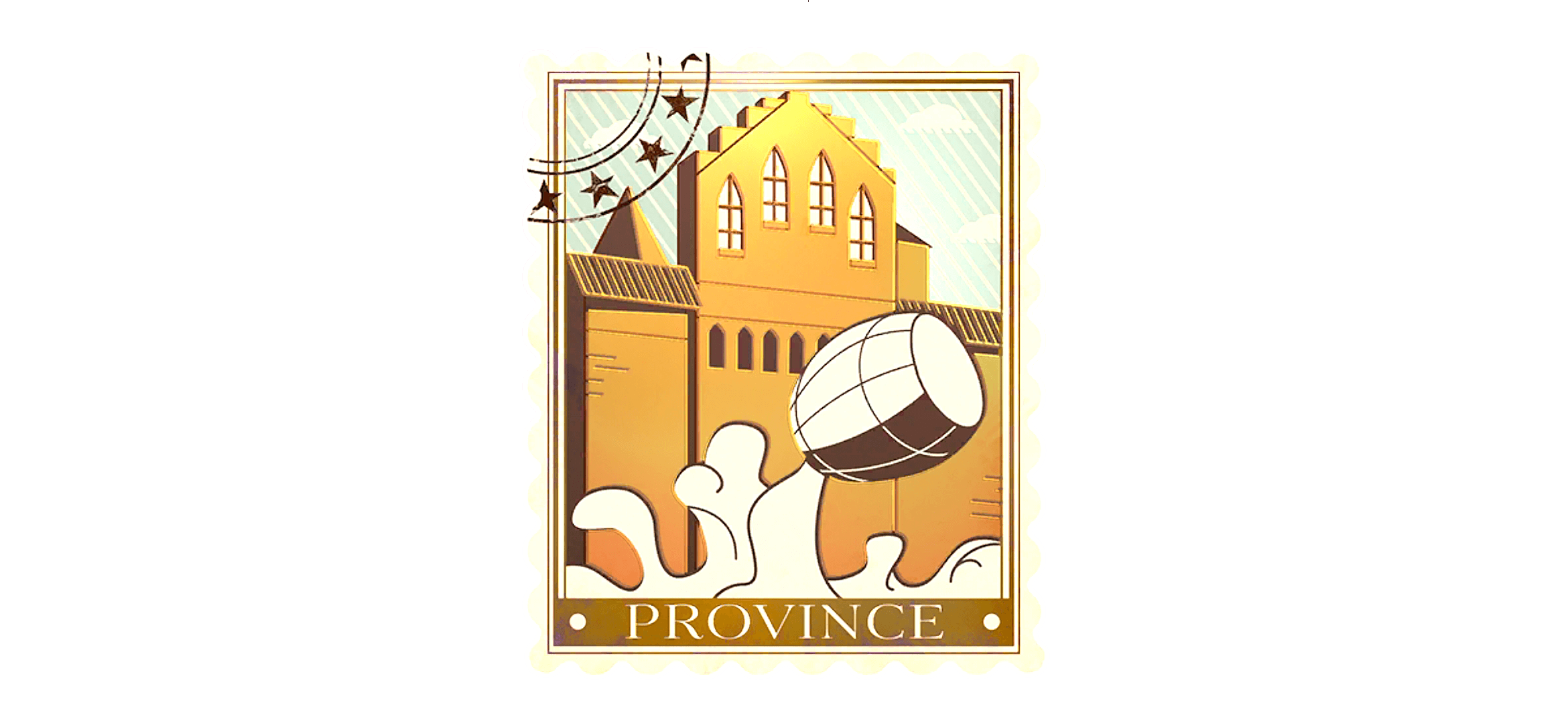 Sticker Province Gold